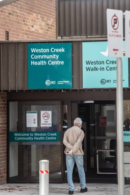 The Weston Creek Walk-in centre. Picture by Karleen Minney