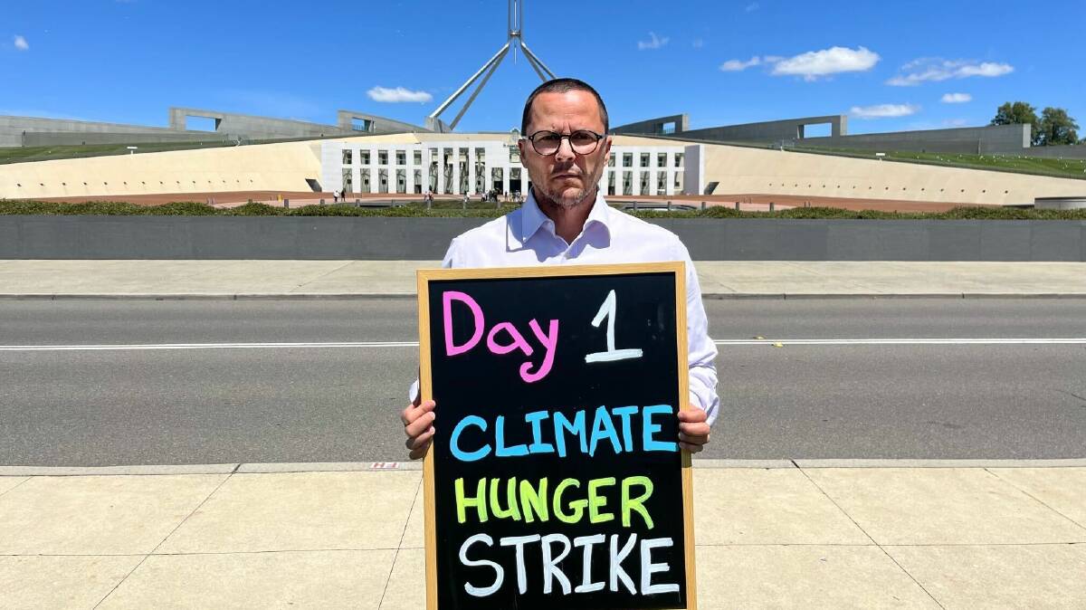 'I won't give up': former ambassador on climate action hunger strike
