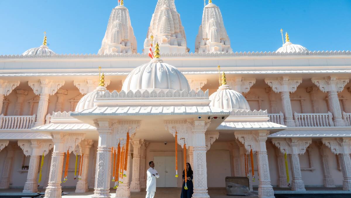 The newly completed BAPS Shri Swaminarayan Hindu mandir (temple) in Taylor took less than two years to complete. Picture by Karleen Minney