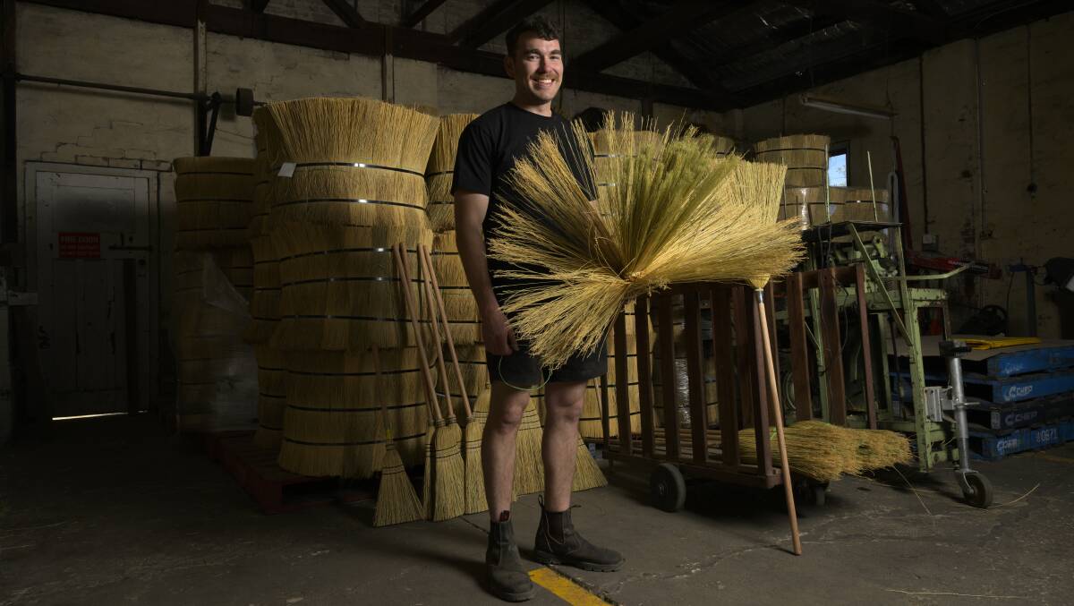 Manager of Tumut Broom Factory Andrew Wortes wants to bring their broom production into the 21st century. Picture by Keegan Carroll