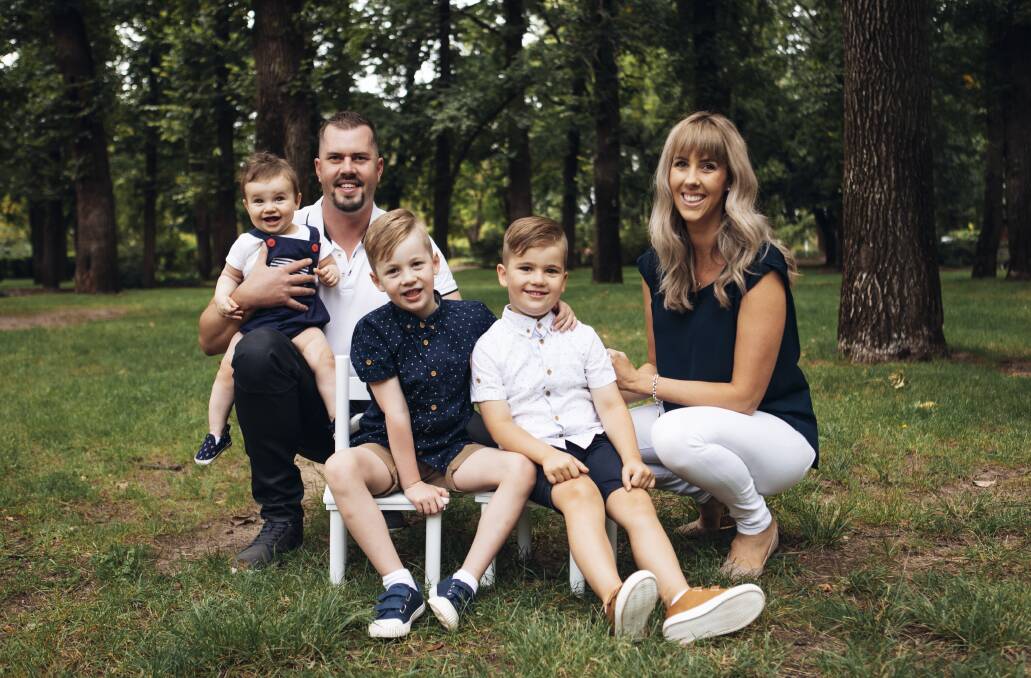 The Babic family pictured here together about one year ago. Mate and Carla Babic with their sons Luka, 3, Marko, 7, and Sebastian, 6. Picture supplied