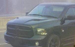 Pictured here, the 2019 Dodge Ram utility vehicle allegedly stolen and used by the Gowrie man to commit multiple alleged offences . Picture via ACT Policing