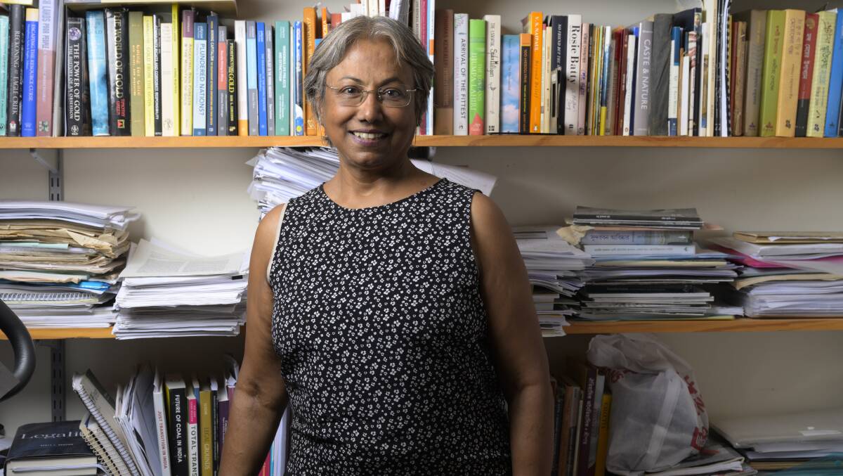 Ms Lahiri Dutt is working on a book about the affects of coal mining on the Indigenous people of Jharkhand in northern India who have been displaced due to operations. Picture by Keegan Carroll