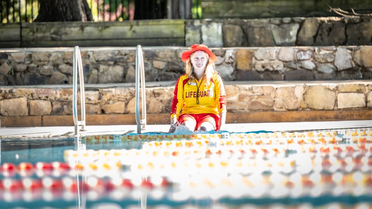 Kristen Romero, at the Dickson swimming pool, is ready for the summer swimming season to start. Picture by Karleen Minney