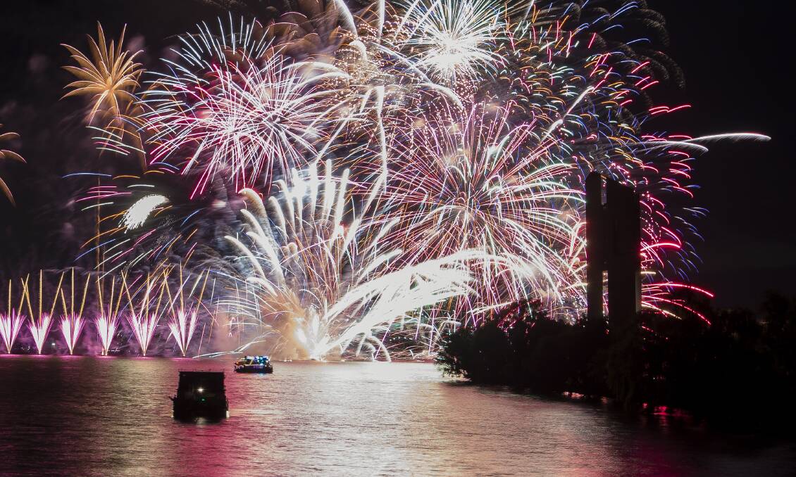 Firework barge explodes during Skyfire 2019. Picture by Terry Cunningham