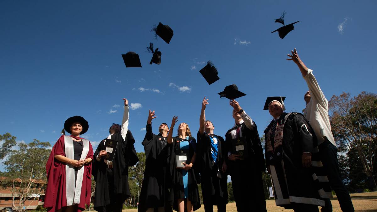 University of Newcastle graduations in 2022. Picture by Jonathan Carroll.