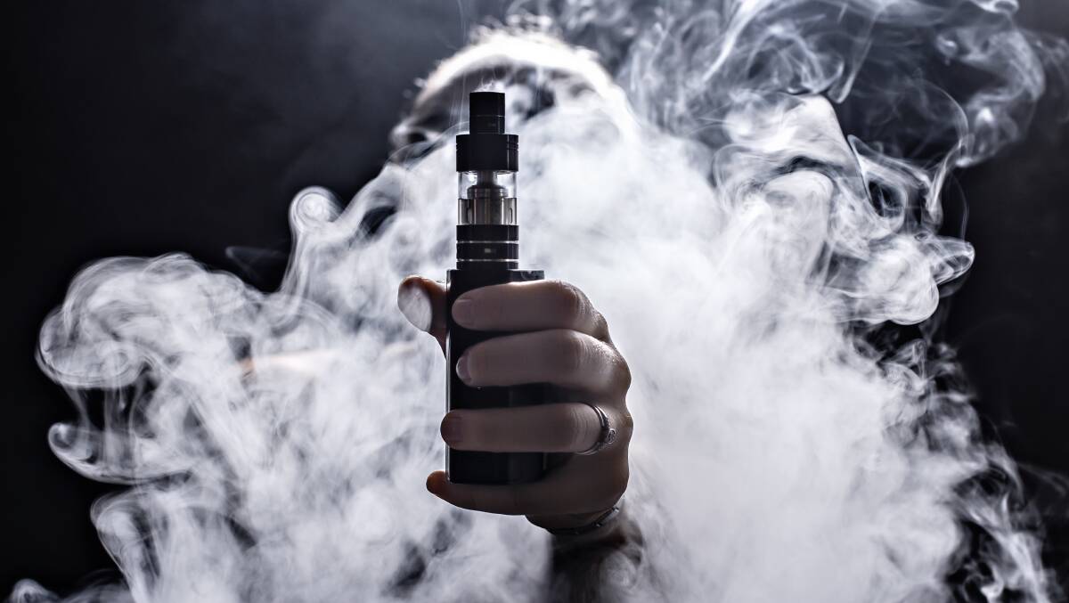 Person vaping. Picture by Shutterstock.