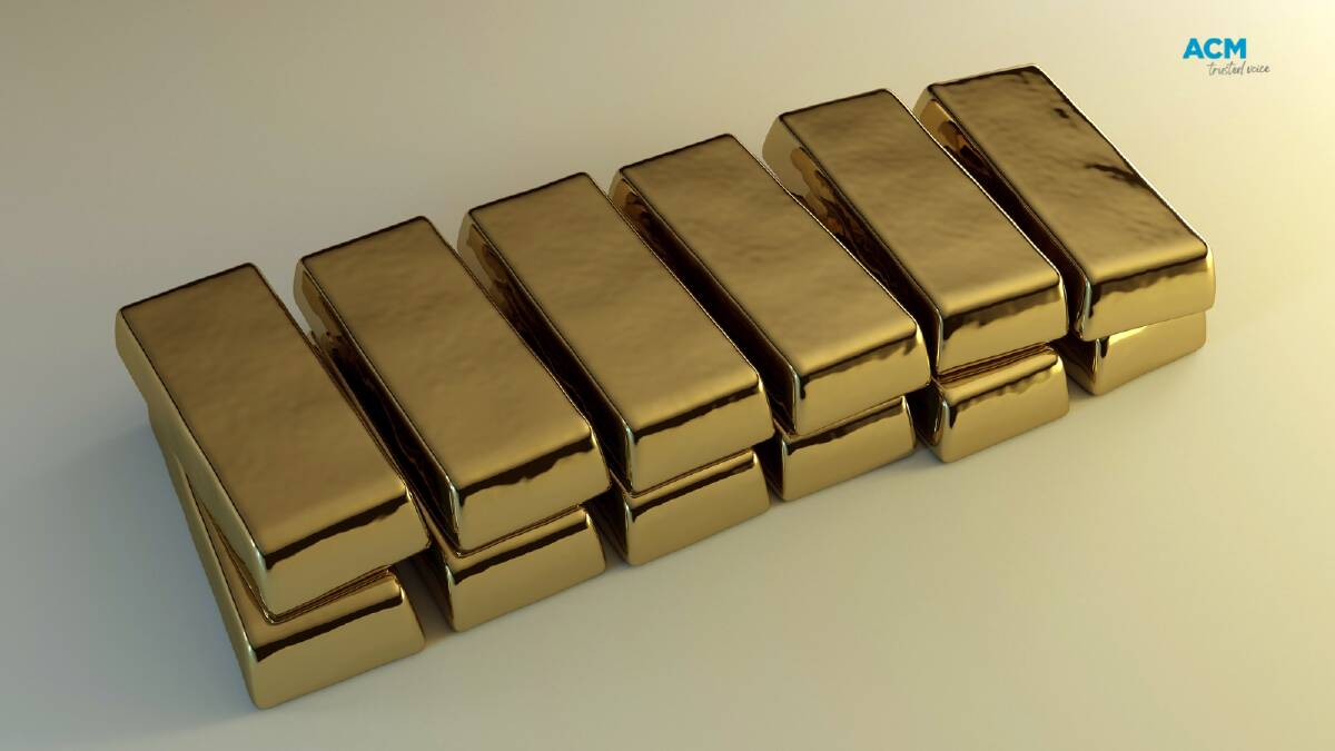 Gold bricks. Picture via Canva