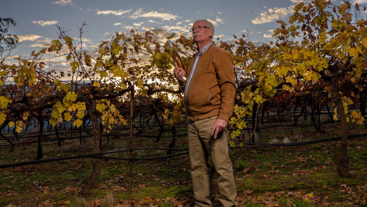 Winemaker Ken Helm said Tuesday's frost had devastated more than 50 per cent his crops. Picture by Gary Ramage