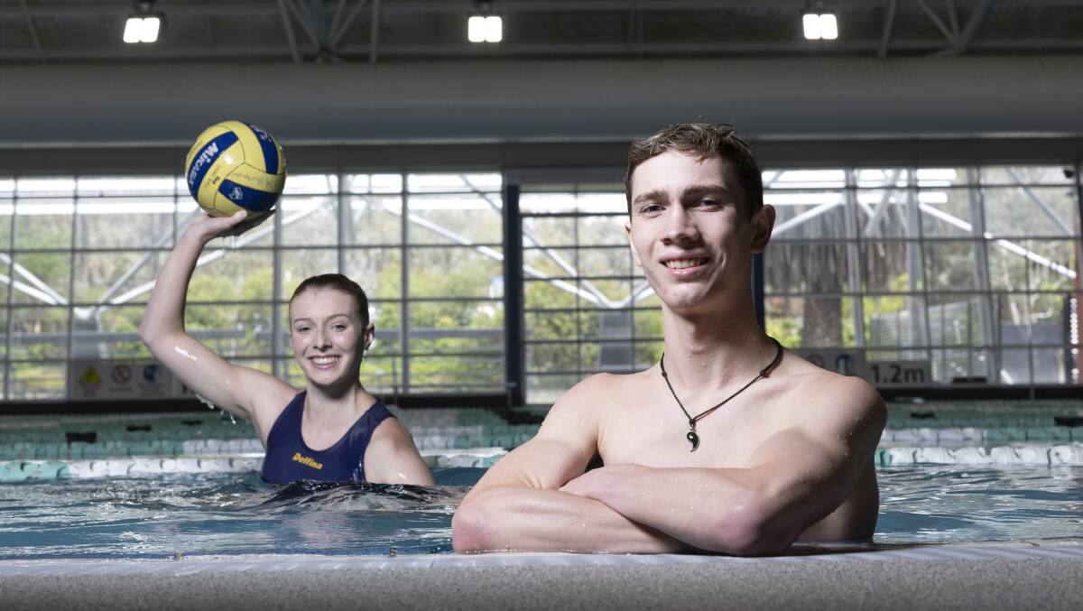 Siblings and water polo players Lily and Sam Welling are completing the Duke of Edinburgh's Award. Picture by Keegan Carroll