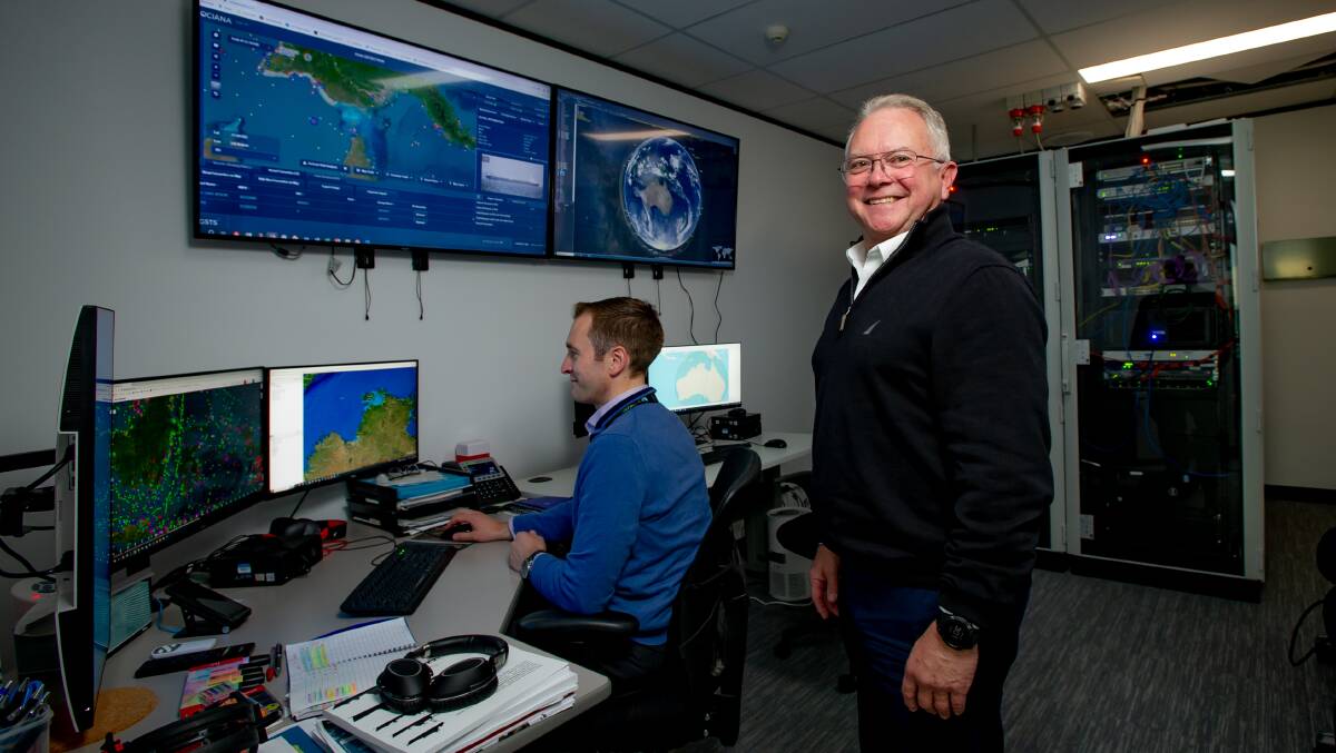Hundreds of satellites at Geospatial Intelligence monitor Australia's coastline and provide strategic assistance to governments in times of disaster. Picture by Elesa Kurtz