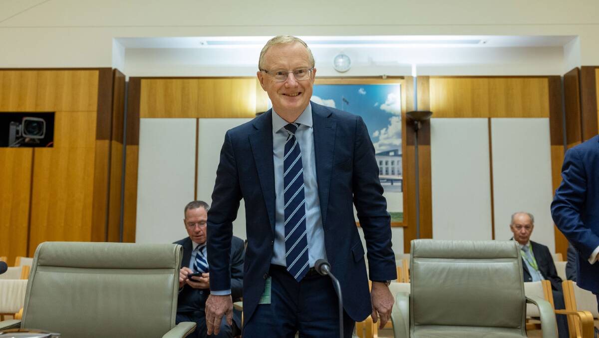 Philip Lowe, Governor of the Reserve Bank of Australia arrives at what could be his final Senate Estimates hearing. Picture by Gary Ramage
