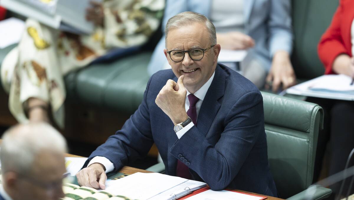 Prime Minister Anthony Albanese in parliament on Thursday. Picture by Keegan Carroll