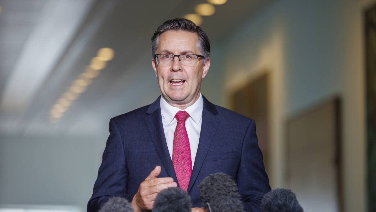 Health Minister Mark Butler announcing recent Medicare changes. Picture by Keegan Carroll