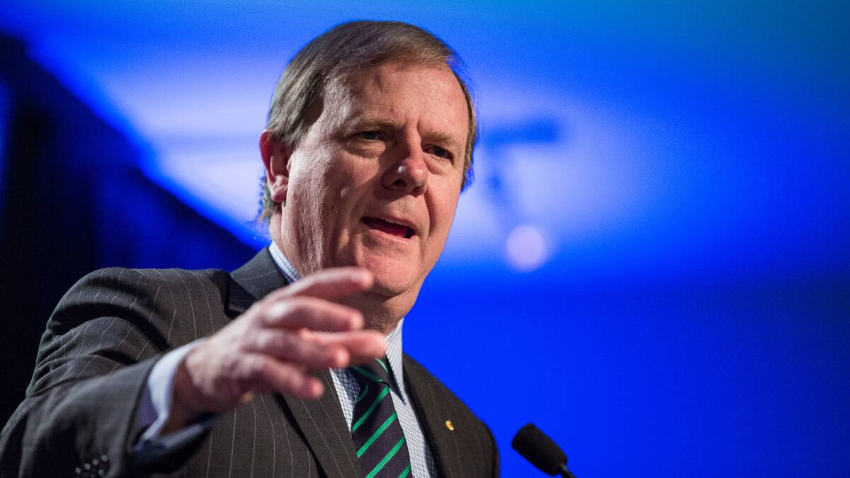 Future Fund chairman Peter Costello will step down in February. Picture by Stefan Postles