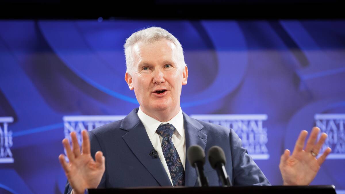 Tony Burke at the National Press Club. Picture by Sitthixay Ditthavong