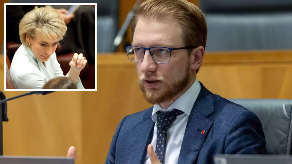 Opposition spokesperson for Home Affairs, James Paterson, sought the data from the department, along with Michaelia Cash (inset). Pictures by Gary Ramage and Sitthixay Ditthavong