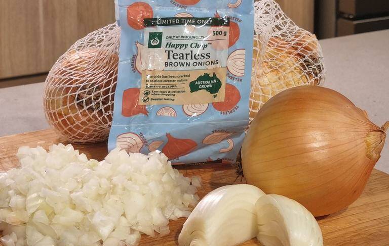 Tearless onions will be offered in select Woolworths stores from July 12. Supplied pictures