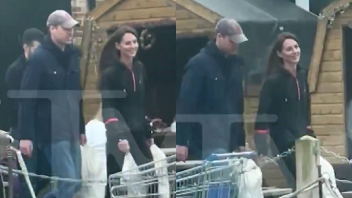 The Prince and Princess of Wales were seen shopping at a local store in Windsor on Saturday, March 16. Picture by TMZ