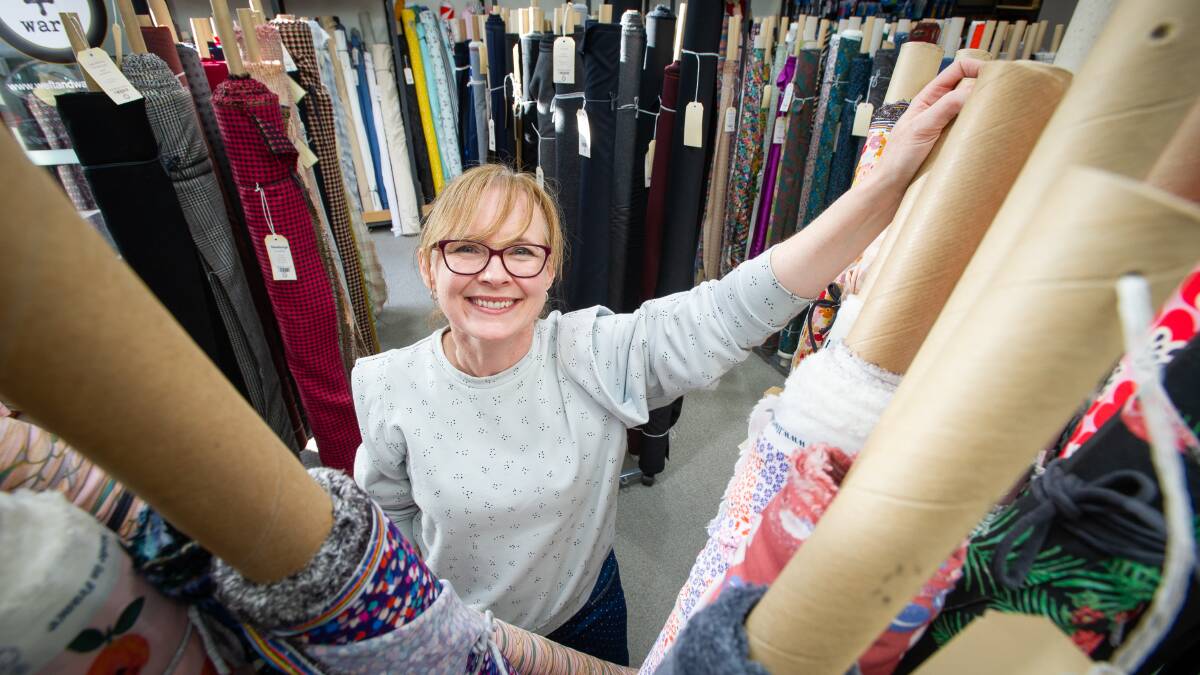 Owner of Weft and Warp Rebecca Harper opened her store just 12 days before the 2021 lockdown, but is feeling far more positive about the business. Picture by Elesa Kurtz