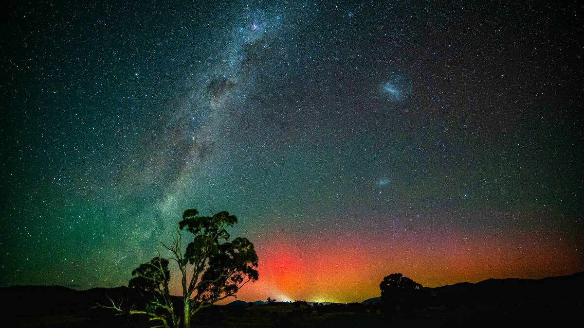 The colours of the Aurora Australis became brighter the darker the night became. Picture by Chris Chia