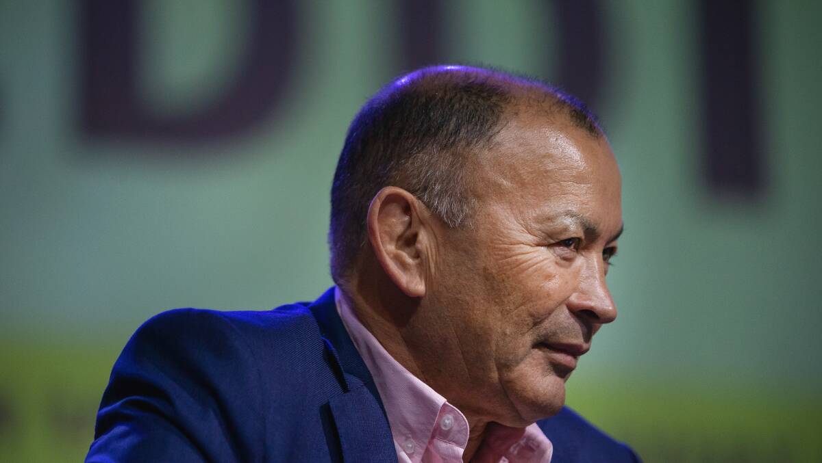 Wallabies coach Eddie Jones backs the push for a new Canberra stadium located in the city. Picture by Marina Neil