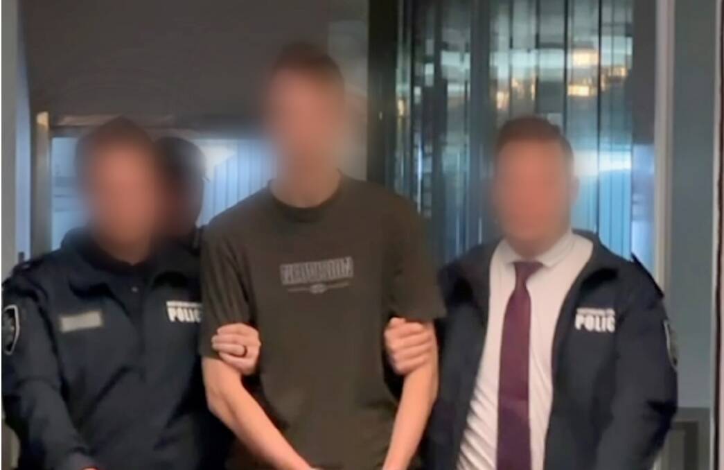 Police return the extradited man to Canberra. Picture ACT Policing