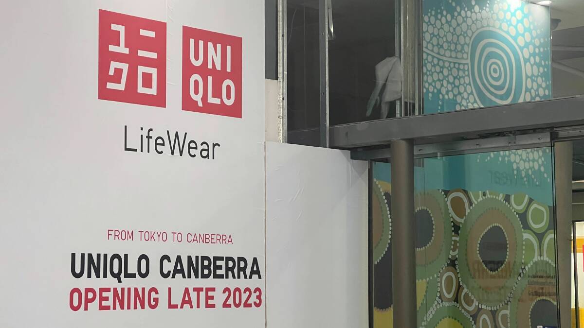 News of the opening of UNIQLO in Canberra spread fast on social media. Picture by Sara Garrity