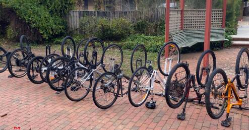 Ten bikes were found at the alleged thief's home. Picture supplied