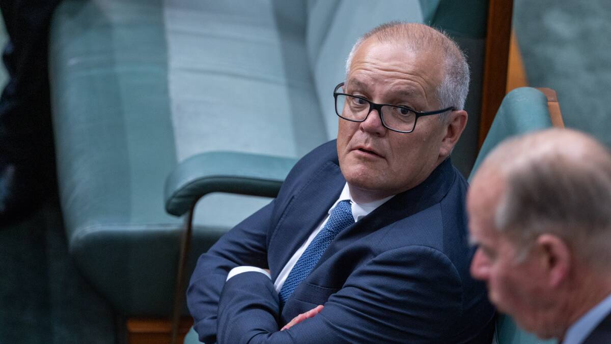  Scott Morrison during question time. Picture by Gary Ramage