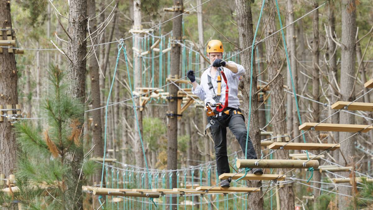 The new Treetops Adventure Park is expected to attract around 30,000 visitors per year. Pictures by Keegan Carroll.