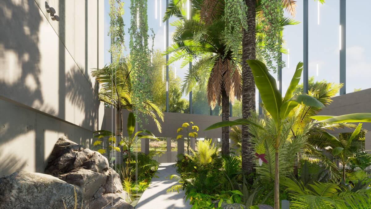 An artist's impression of the Ian Potter National Conservatory, designed by CHROFI architects. Picture: Supplied