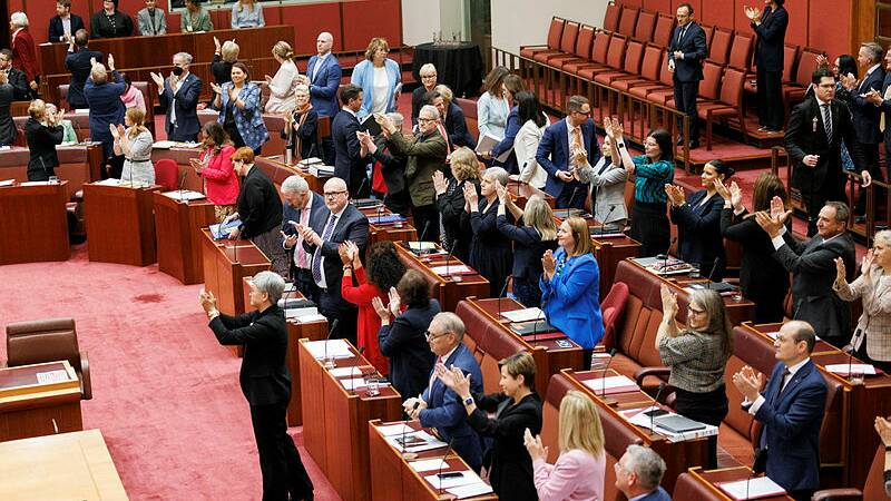 The Senate passed for the constitutional alteration bill that triggers a referendum on the Voice to Parliament. Picture by Keegan Carroll