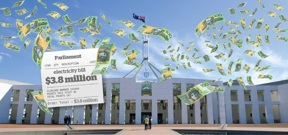 Ever wondered how much it costs to keep the lights on at Parliament House? Picture supplied