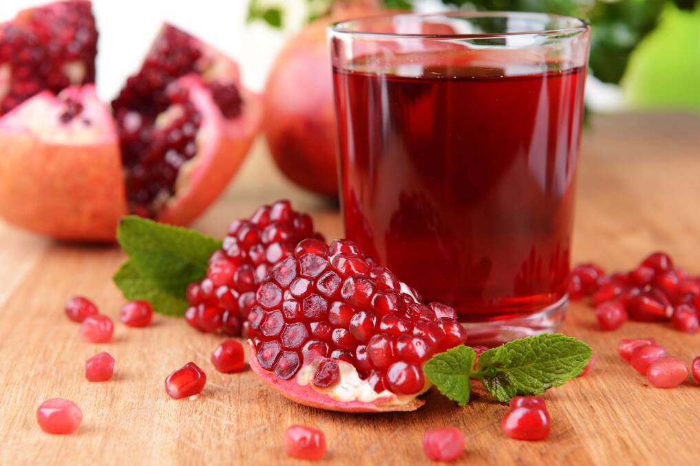 Pomegranates are best enjoyed in juice form this time of year. Picture Shutterstock