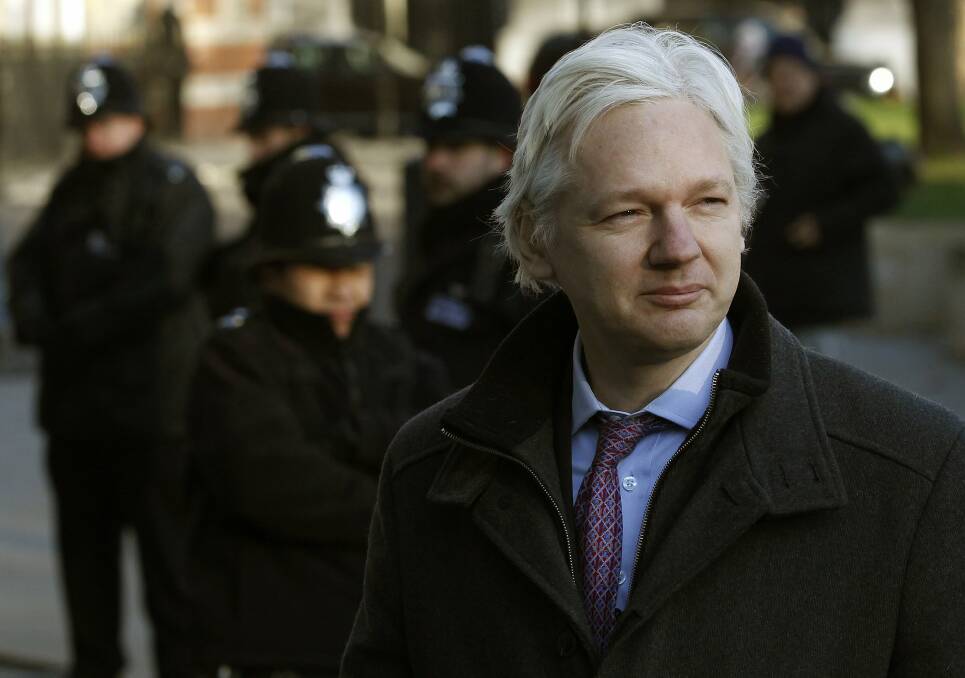 Assange is being pursued for charges under the US Espionage Act. Picture Reuters