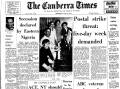 The front page of The Canberra Times on May 31, 1967.