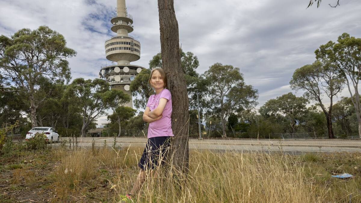 Samantha wants to see the view from the top of Telstra Tower again. Picture by Gary Ramage