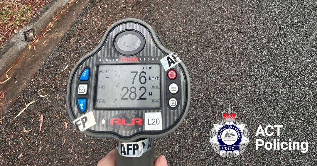 Police caught the driver doing 76km/h in a school zone. Picture supplied.
