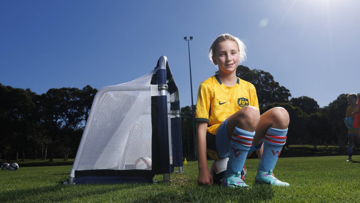 Woden Valley Juniors girls soccer player Chloe Short is ready for this year's season. Picture by Keegan Carroll