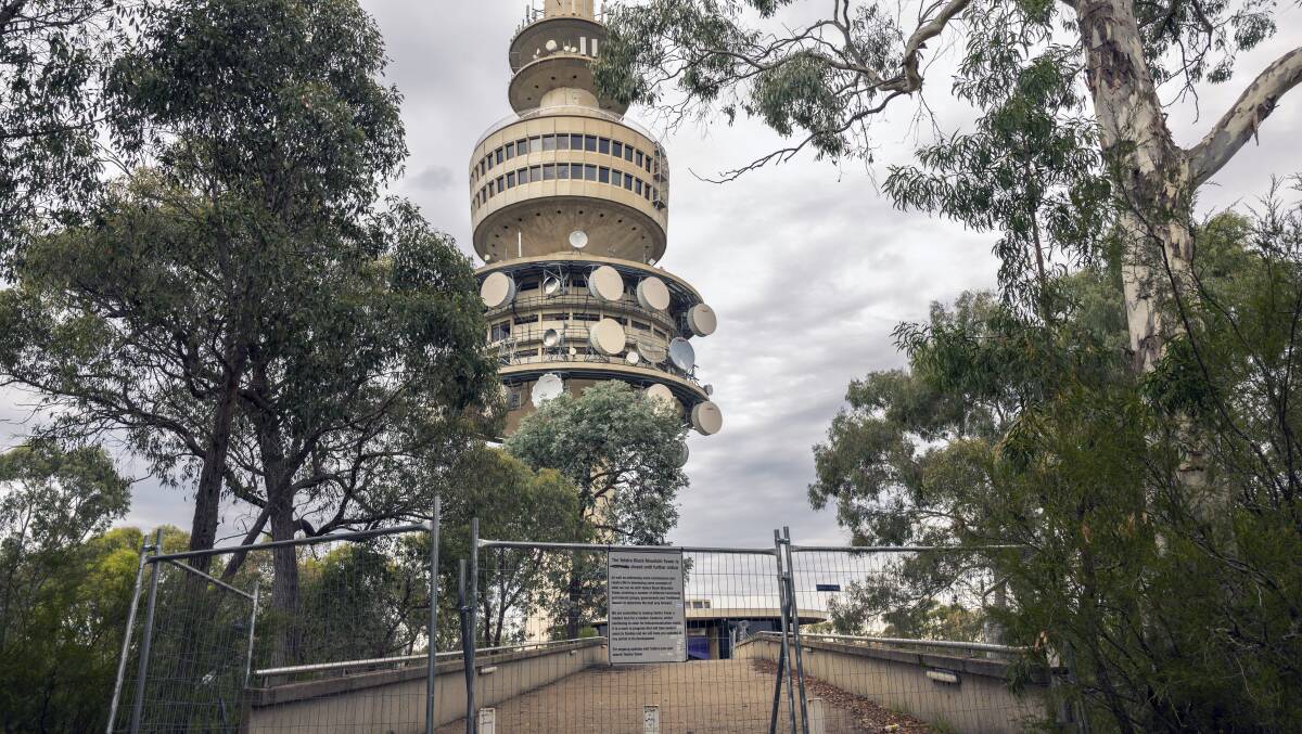 Telstra Tower is currently closed to the public. Picture by Gary Ramage