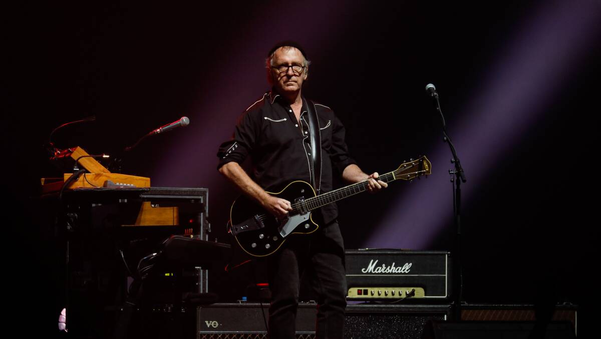 Jim Moginie in Wollongong with Midnight Oil during the Resist tour in 2022. Picture by Anna Warr