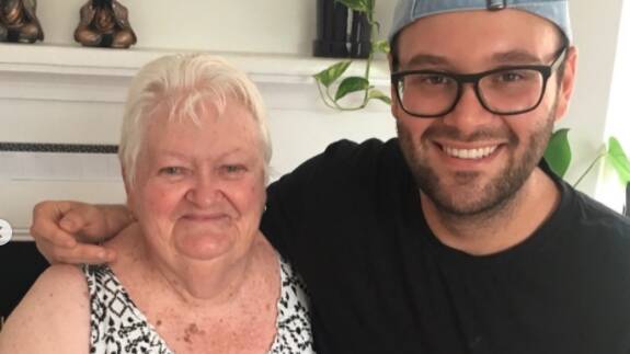 Reece Hignell with his late grandmother Heather Bates, his culinary inspiration. Picture supplied