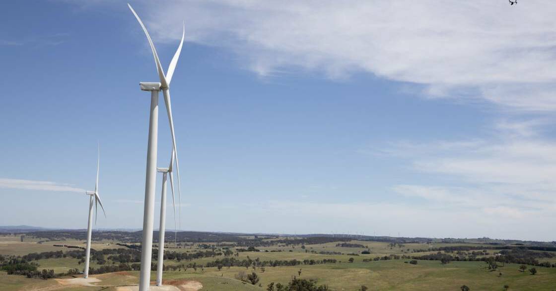  Coonooer Bridge Wind Farm, which generates electricity for the ACT, was named the best performing wind farm in Australia in 2018. Picture: Windlab