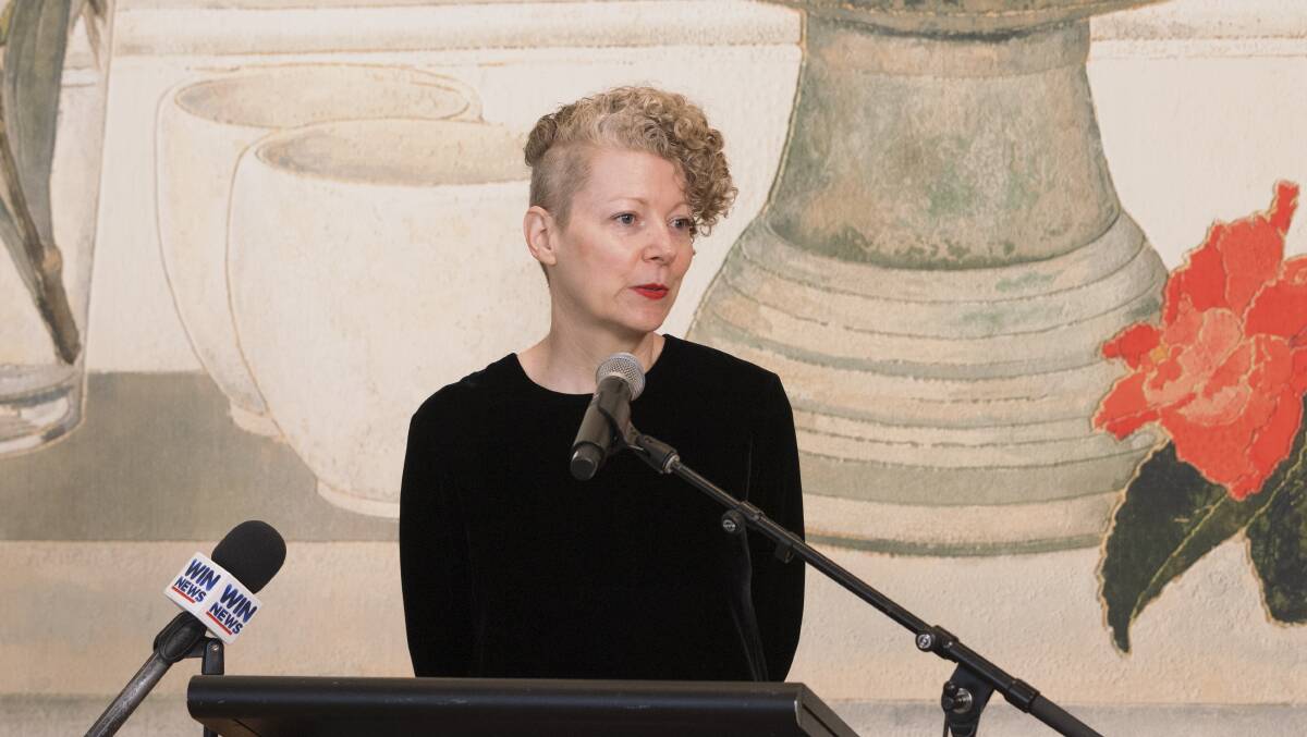 Dr Sarina Noordhuis-Fairfax, curator of Australian prints and drawings at the National Gallery, worked with Cressida Campbell to bring together 140 of her works for the exhibition. Picture by Keegan Carroll