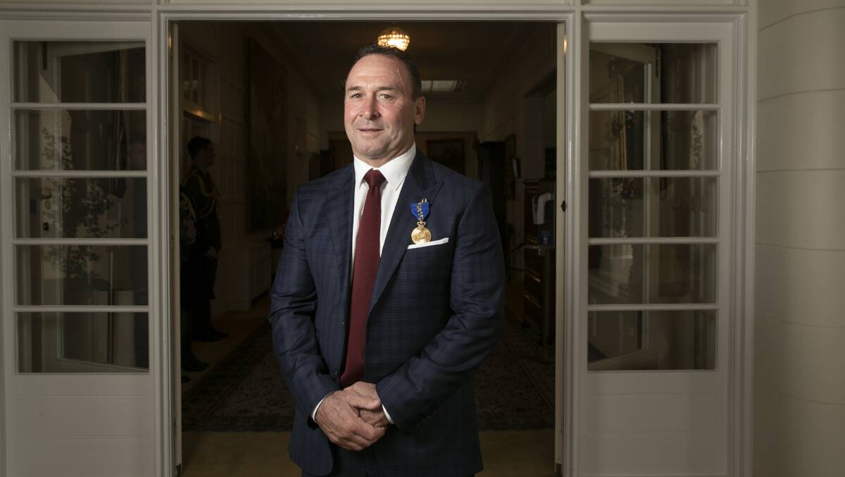 Canberra Raiders legend Ricky Stuart said rugby league had given him a wonderful life and the chance to help others. Picture: Keegan Carroll