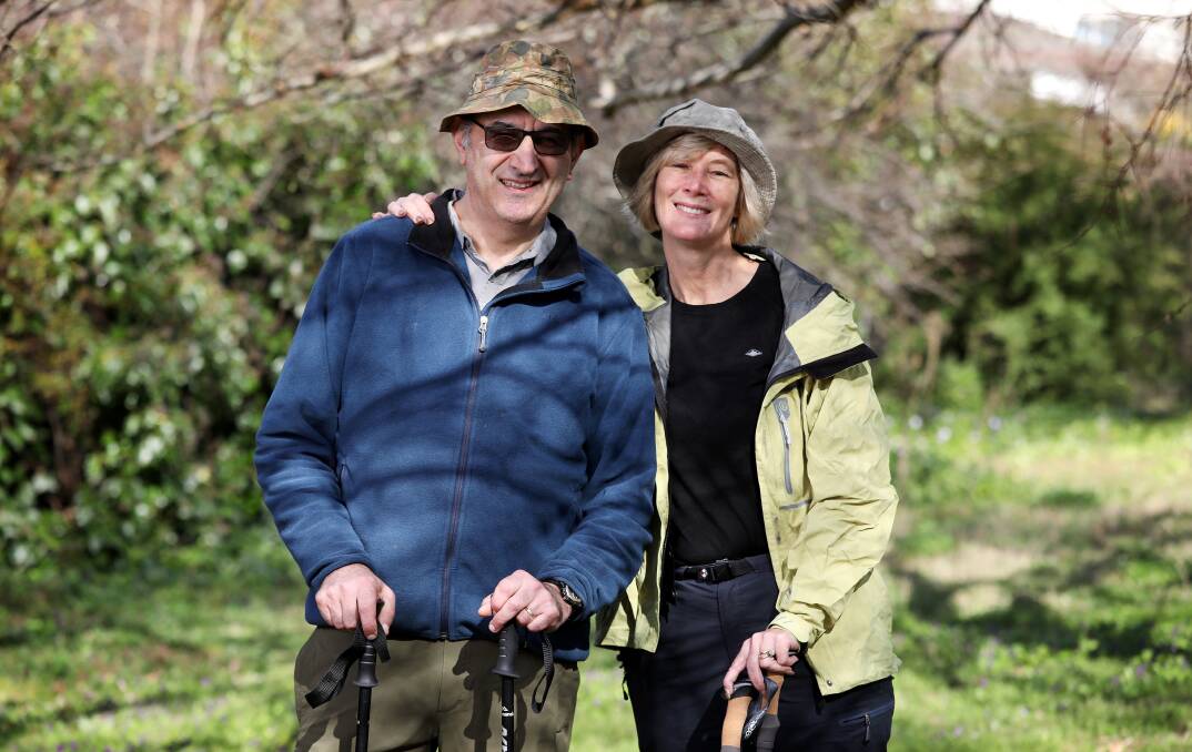 The couple will celebrate their 33rd wedding anniversary at the conclusion of the trek. Picture: James Croucher