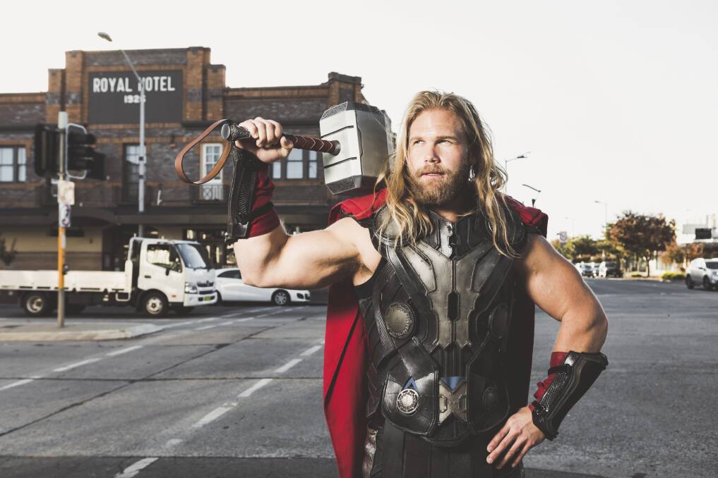 Andrew Lutomski is Queanbeyan's -and Tuggers' - own Thor. Picture: Jamila Toderas
