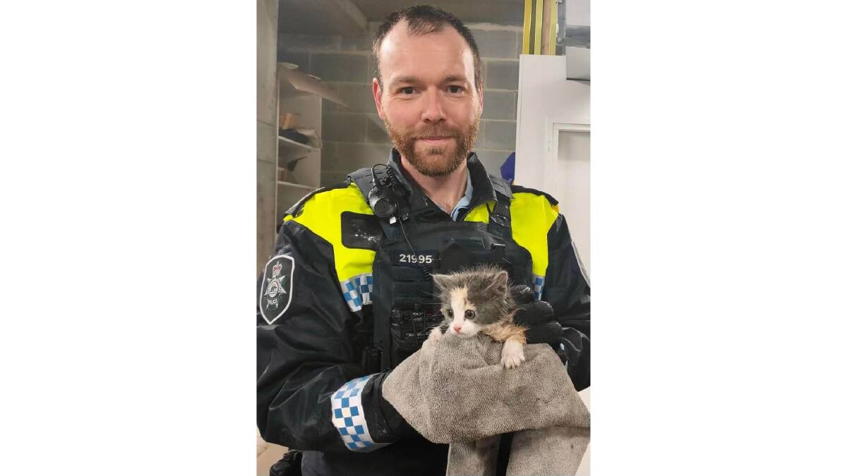 ACT Policing posted this adorable photo post-rescue. Picture: Facebook