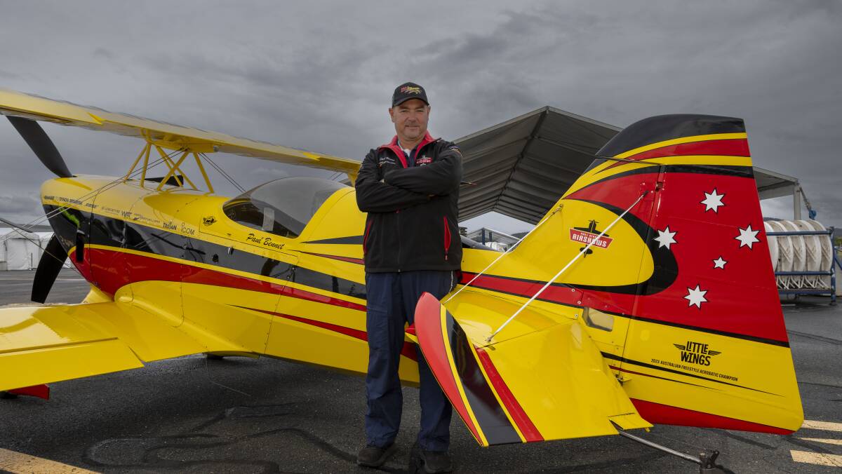 Pilot Paul Bennet will be performing aerial displays in a Wolf Pitts Pro aircraft. Picture by Gary Ramage